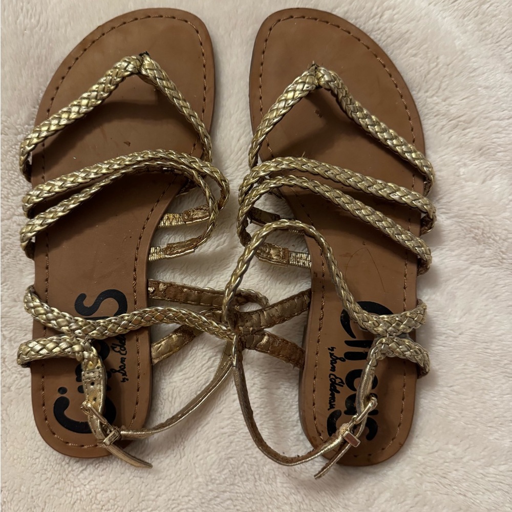 Circus by Sam Edelman Gold Strappy Sandals